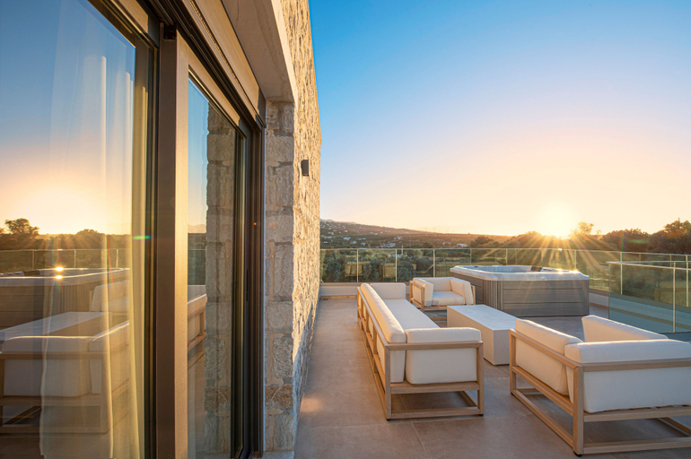 View from room, Black Olive Villas, Crete