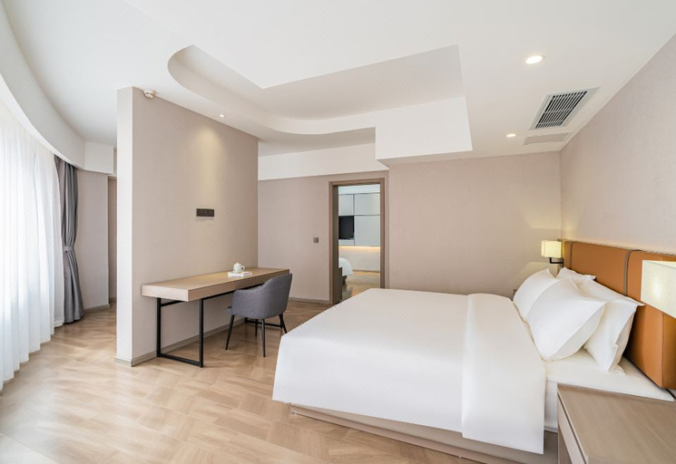 Bedroom 2, Rezen Hotel Renshou Yangguang, Meishan