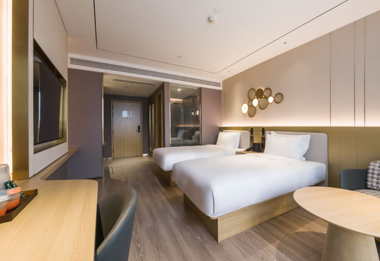 Bedroom 2, Orange Hotel Tengzhou Longquan Road Wanda Plaza, Zaozhuang