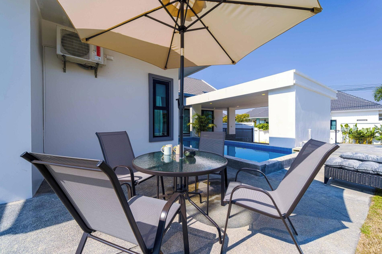 Outdoor dining 5, Private Modern 3 Bedroom Pool Villa(AV2), Hua Hin