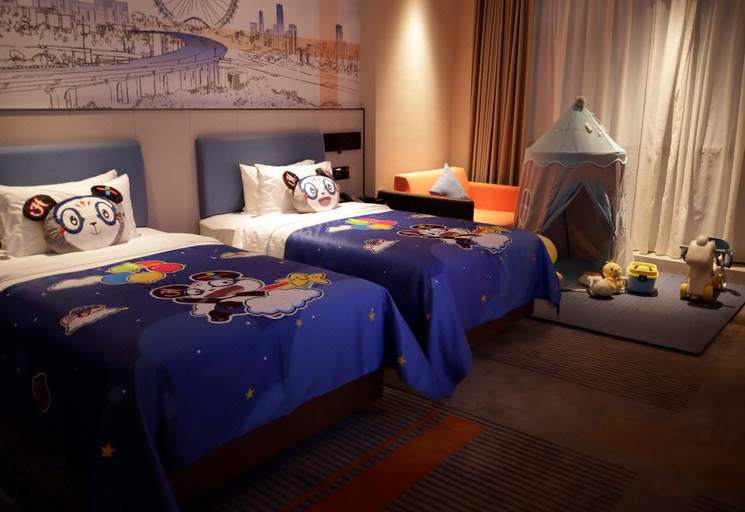 Bedroom 2, Hampton by Hilton Guangzhou Jinshazhou, Guangzhou