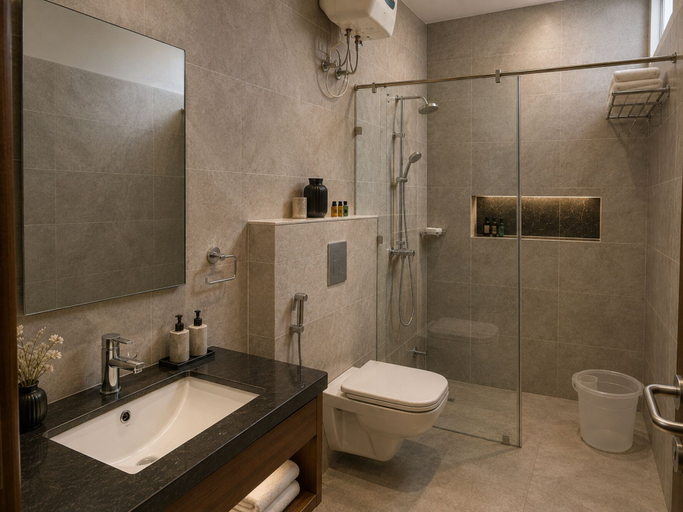 Bathroom 3, Hotel Element Stay By OTABoostup, Hyderabad