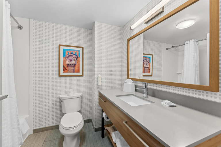 Bathroom 4, Hampton Inn & Suites Philadelphia/Bensalem, Bucks