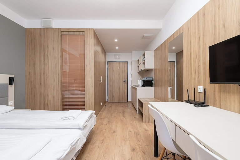 Bedroom 2, RentPlanet - Apartamenty Wolska, Warsaw