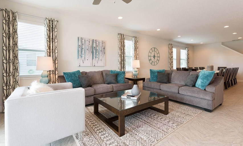 Living area 2, Spacious Abode With Spillover Spa in Encore, Osceola
