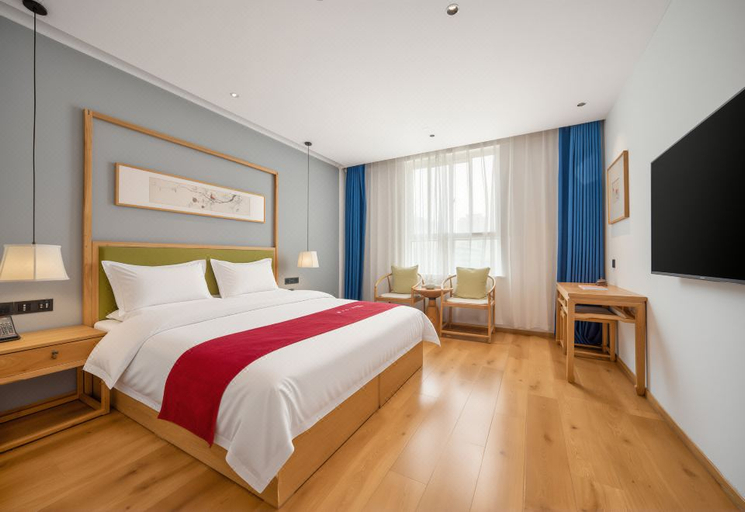 Bedroom 2, QIANNA HOTEL (Xinxiang Hualan Avenue Pangdonglai Shopping Plaza), Xinxiang