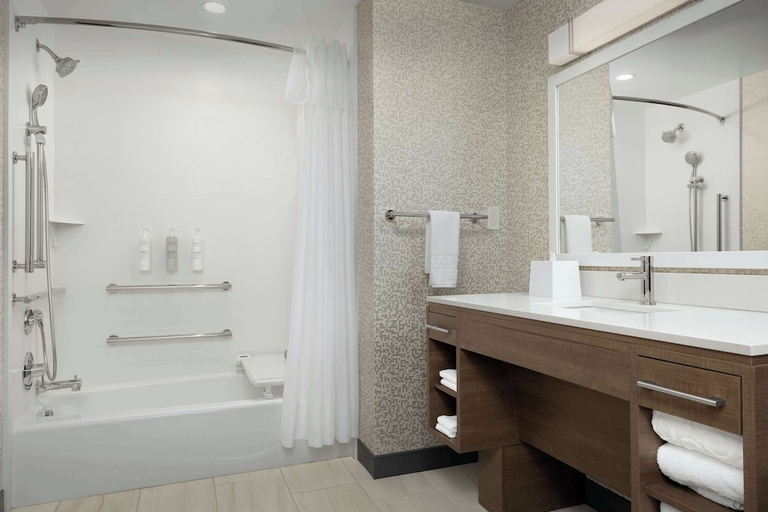 Bathroom 4, Home2 Suites by Hilton Durham University Medical Center, Durham