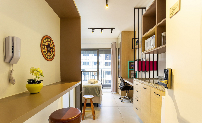 Room 5, Complete Studio 350m From the Metro Thk0502, São Paulo
