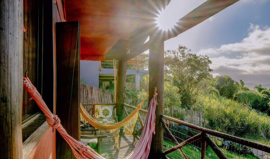 Terrace/patio, Beautiful Rustic House w/ Pool in Garopaba Egf000, Garopaba