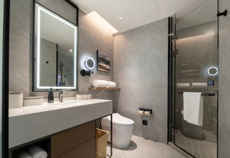 Bathroom 4, Atour Hotel Shanghai Jing'an Temple Nanjing West Road, Shanghai
