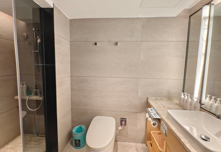 Bathroom 5, Mehood Lestie Hotel - Guangzhou Hanxi Changlong Branch, Guangzhou