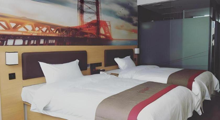 Bedroom 2, Thank Inn Plus Hotel Guangdong Yunfu Luoding City Municipal, Yunfu