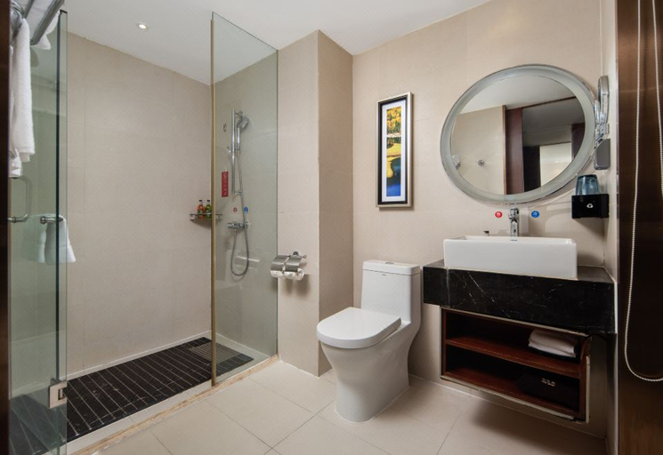 Bathroom 3, Echeng Hotel Wuhan Optics Valley Square Yangjiawan Metro Station, Wuhan