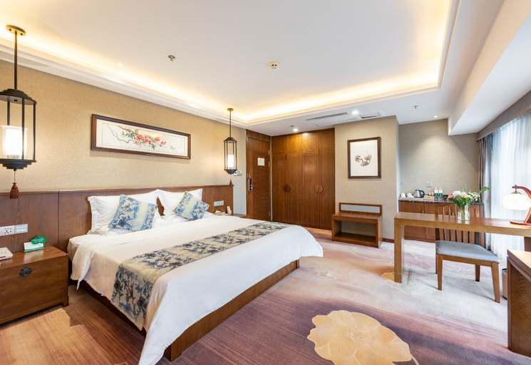 Bedroom 2, Minyoun Rezen Hotel Wenjiang Chengdu, Chengdu