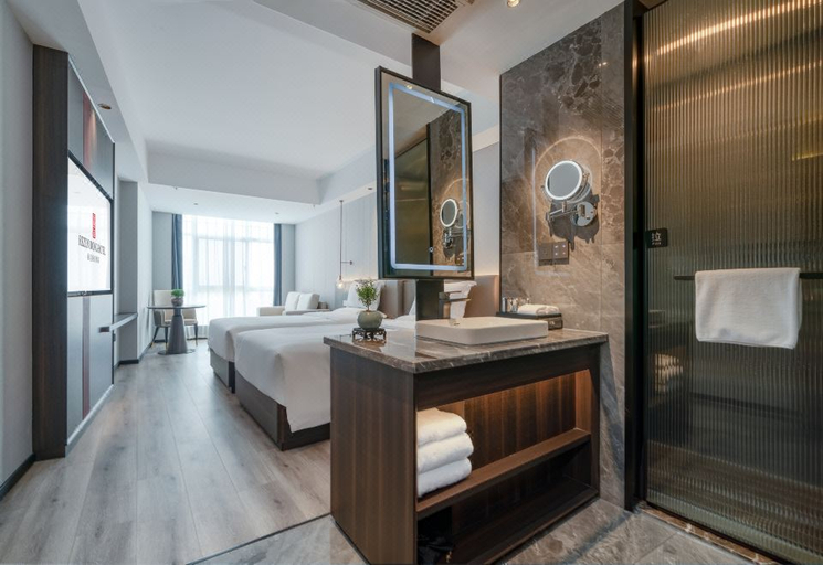 Bathroom 3, Rezen Dong Hotel Haining High-tech Industrial Park, Jiaxing