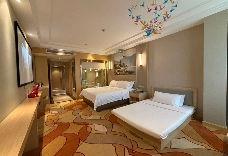 Bedroom 2, Vienna Hotel Hunan Yueyang Lingji Xingang Bonded area, Yueyang