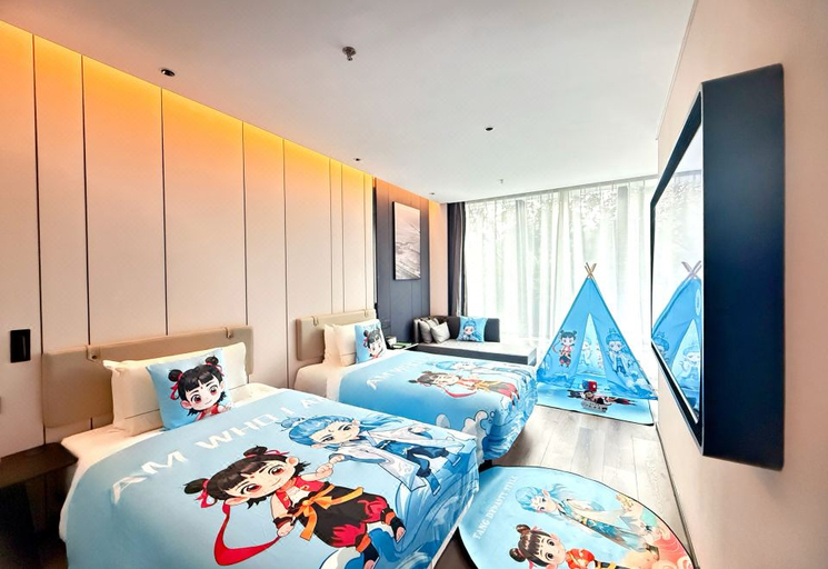 Bedroom 2, Atour Hotel Shenzhen Nanshan Mango Network Building, Shenzhen