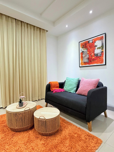 Living area, Room-tc Contel at Charan Phrom Phong - F, Wattana