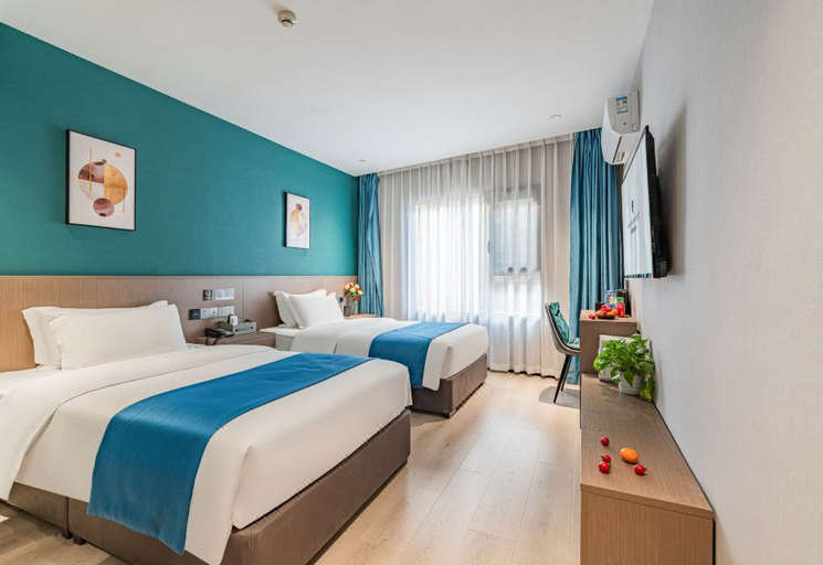 Bedroom 2, Rezen Select Hotel Chengdu Tianfu International Airport Mingyu, Chengdu