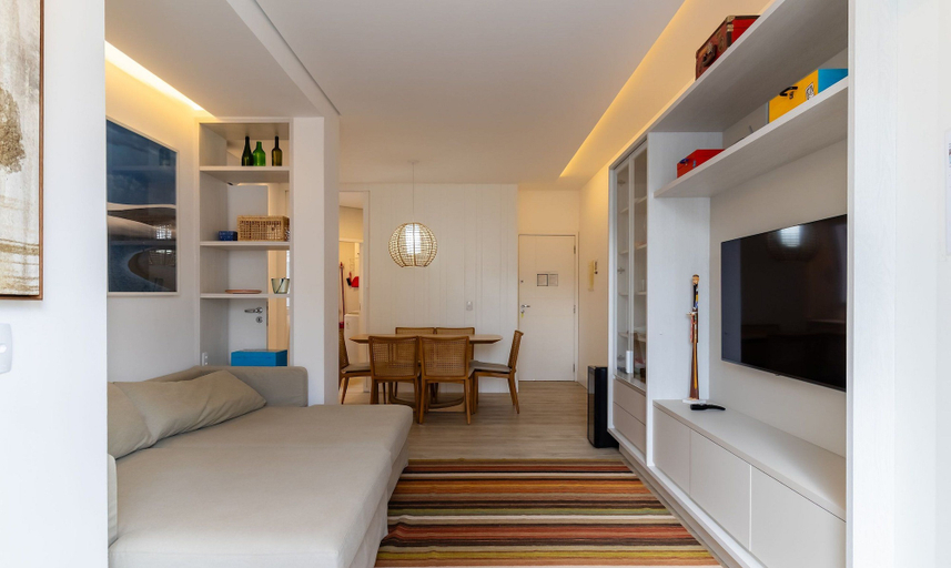 Living area 5, Apart in Condo. by the sea w/ Pool Ear0401, Florianopolis