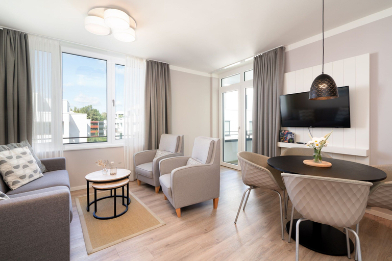 Living area, Modern Holiday Apartment With Sunny Loggia, Lübeck