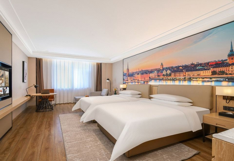 Bedroom 2, Vienna International Hotel Lanzhou Anning Sasseur Yellow River Riverside, Lanzhou