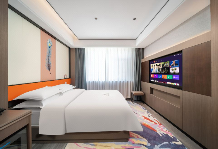 Bedroom 2, Rezen Hotel Yining Global Harbor Liuxing Street, Ili Kazakh