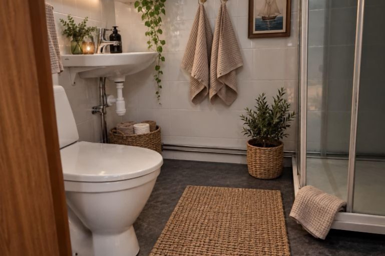 Bathroom 4, Nymans Bed & Breakfast, Karlsborg