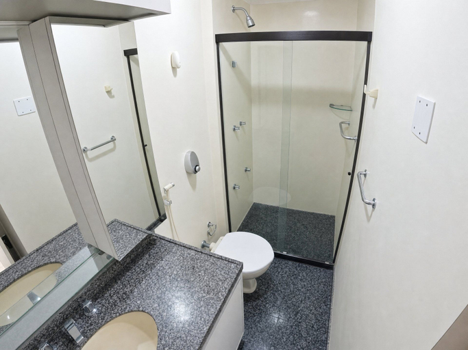 Bathroom, Iracema Flat Vista Total Mar, Fortaleza