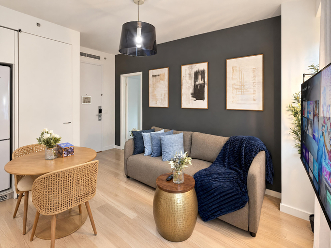 Interior, Modern Manhattan Condo Near Times Square, New York
