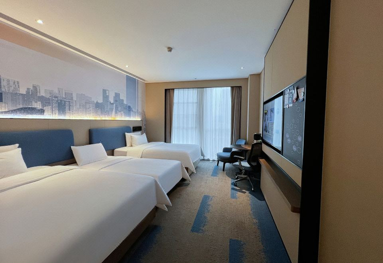 Bedroom 2, Hilton by Hampton Chengdu North Railway Station, Chengdu