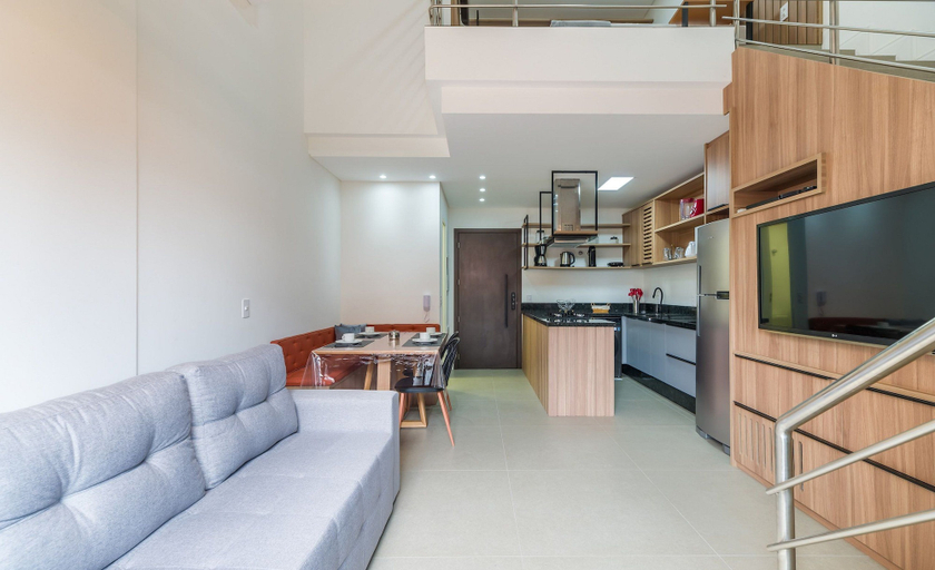 Living area, Apartment With Barbecue 280m From Ert0210 Beach, Florianopolis