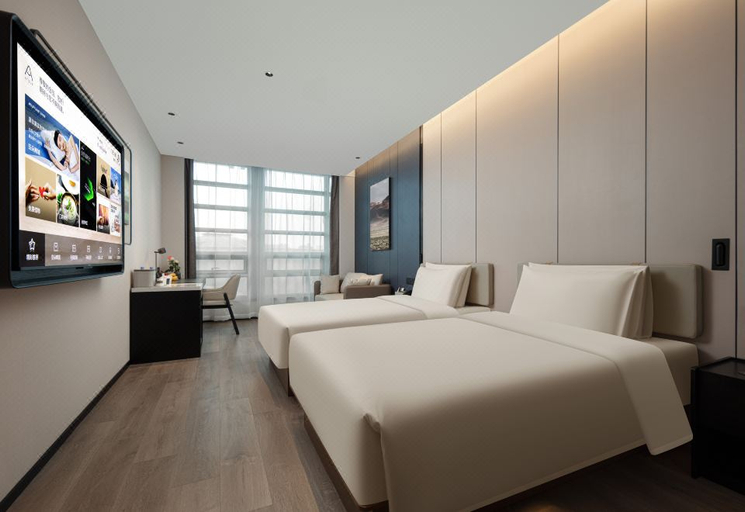Bedroom 2, Atour Hotel Shanghai South Railway Station Shilong Road, Shanghai