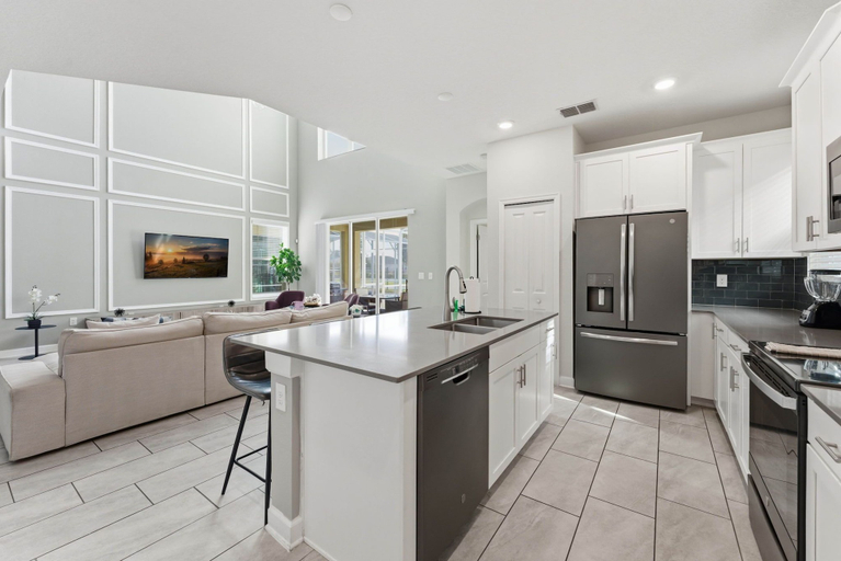 Private kitchen 3, 5BR Resort Home w/ Private Pool Near Disney, Osceola