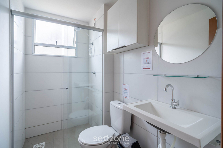 Bathroom, Apt in Bldg. w/ Pool in Joao Pessoa - Jds0104, João Pessoa