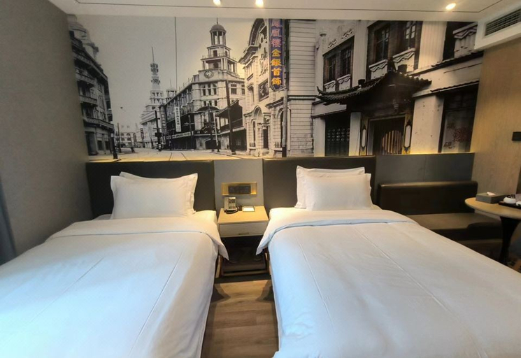 Bedroom 2, Waiting Century Hotel (Shanghai Jing'an Railway Station South Square), Shanghai