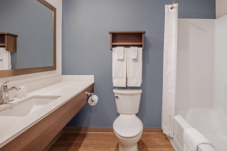 Bathroom 5, WoodSpring Suites Washington DC East Arena Drive, Prince George's