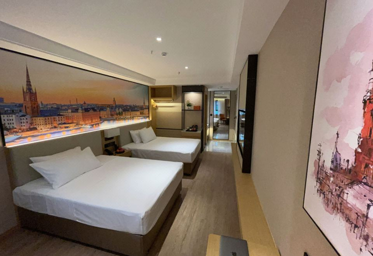 Bedroom 2, Vienna International Hotel Kunming Longquan Road Caida, Kunming