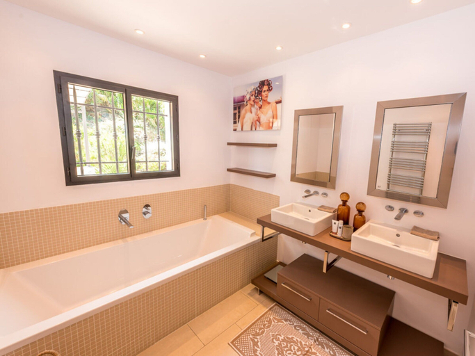 Bathroom 4, Holiday Home in Grimaud With Swimming Pool, Var