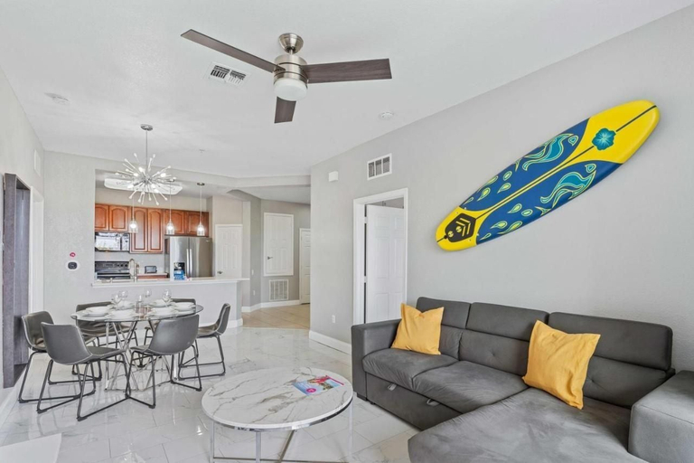 Living area, Vista Cay 3BR Condo w/ Balcony & Resort Pool, Orange