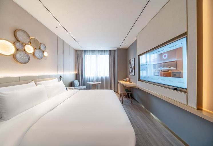 Bedroom 2, Orange Hotel Zhuhai Qinglv Middle Road Sun Moon Shell Seaview, Zhuhai
