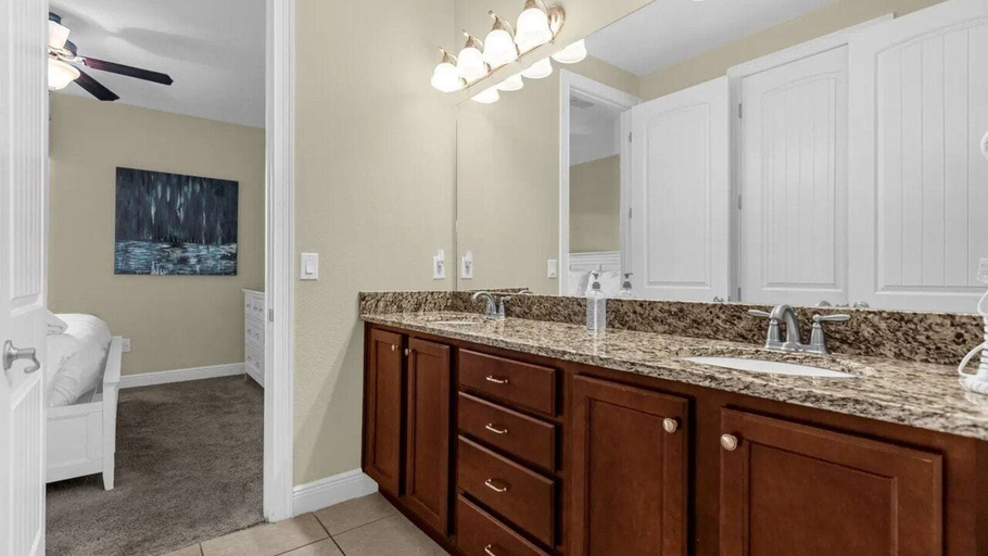 Bathroom 5, 7BR Themed Villa w/ Pool 6mi Disney, Osceola