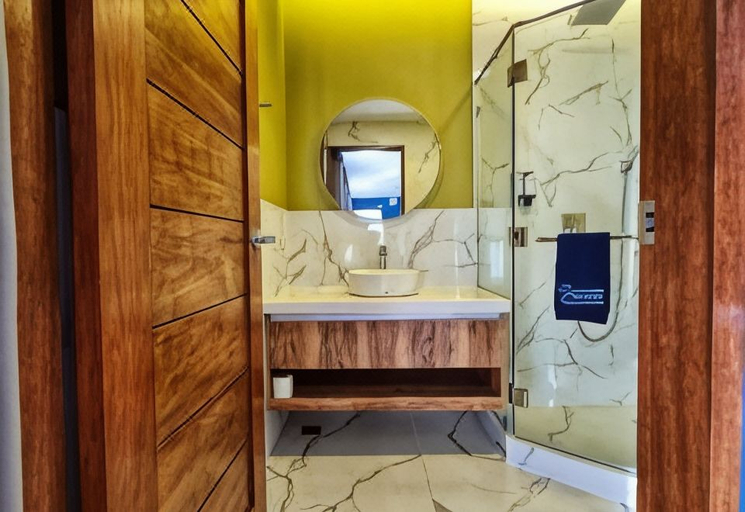 Bathroom 3, Crusoe Cabins Costa Azalea, Samal City