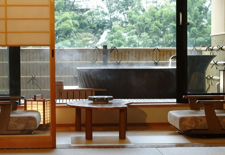 Bathroom 3, Yumura Onsen Tomiya, Shin'onsen