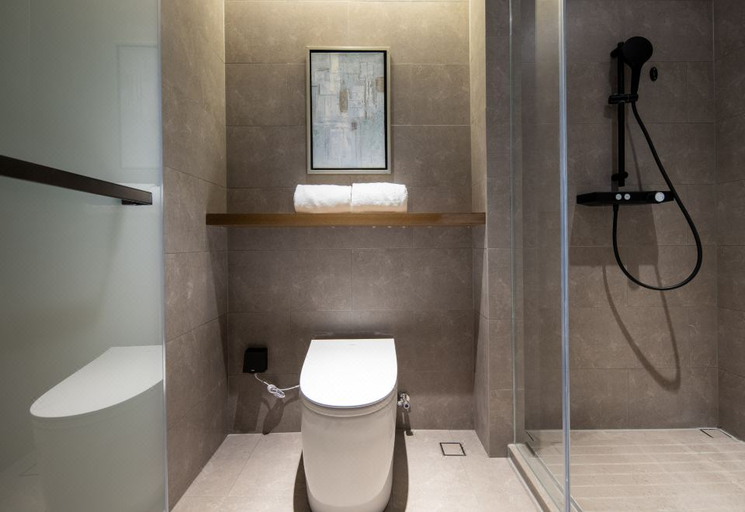 Bathroom 4, Rezen Hengbang Mingyu Hotel (Wenxing Building), Baoshan