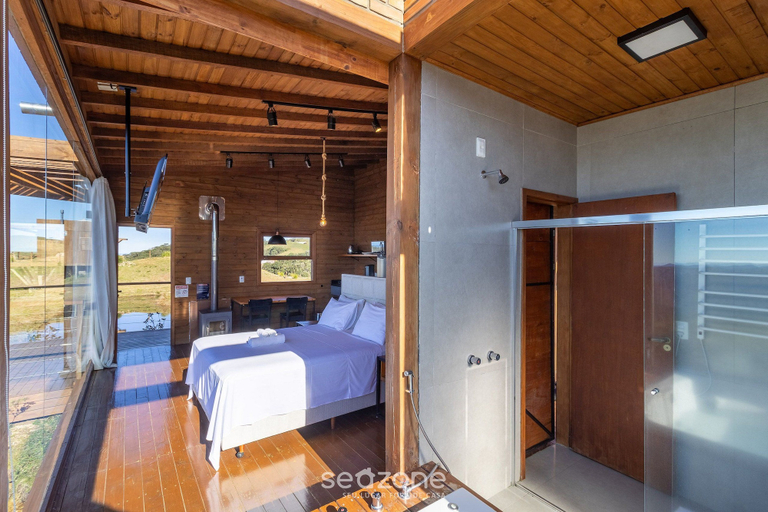 Bedroom 3, Cabana com vista panorâmica VST006, Anitápolis