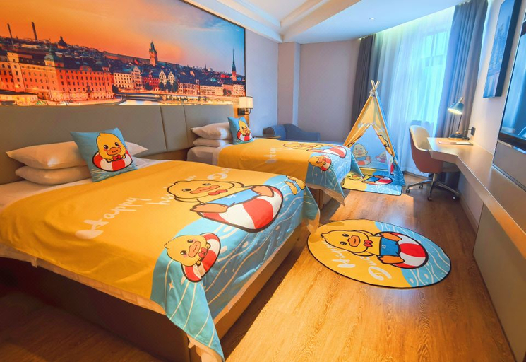 Bedroom 2, Vienna Hotel (Xi'an Xiaozhai Jixiangcun Subway Station), Xi'an