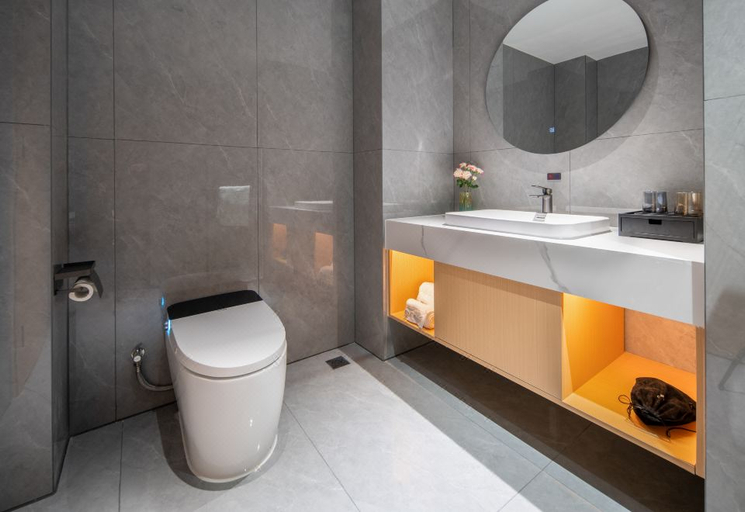 Bathroom 3, Rezen Hotel Suqian Jingdong Smart City, Suqian