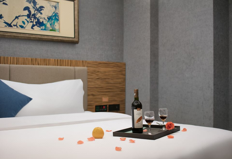 Bedroom 2, AHAO Garden Hotel (Henggang subway station store), Shenzhen