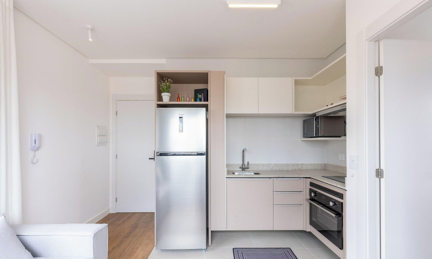 Private kitchen, Functional Apt w/ Garage in Curitiba Wsh0801, Curitiba